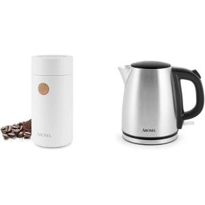 imageAROMA 1L Stainless Steel Kettle  Mini Coffee Grinder Bundle