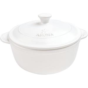 imageAroma Housewares DoveWare Stew Pot 25 Quart Slate GrayLinen White