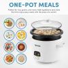 imageAROMA 6Cup Cooked  15Qt Bonded Granite Rice ampamp Grain Cooker ARC863NG