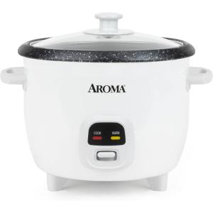 imageAROMA 6Cup Cooked  15Qt Bonded Granite Rice ampamp Grain Cooker ARC863NG