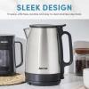 imageAROMA 17Liter Electric Kettle with Rapid Boil and AutoShutOff in Stainless Steel AWK1401SB