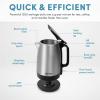 imageAROMA 17Liter Electric Kettle with Rapid Boil and AutoShutOff in Stainless Steel AWK1401SB
