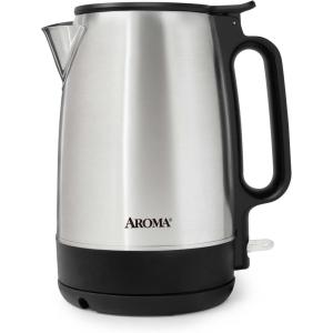 imageAROMA 17Liter Electric Kettle with Rapid Boil and AutoShutOff in Stainless Steel AWK1401SB
