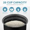 imageAROMA 8Cup Cooked  2 Qt Digital Rice ampamp Grain Multicooker Durable Nonstick Inner Pot Oatmeal Steam White ampamp Brown Rice Keep Warm10 Cup Uncooked