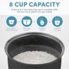 imageAROMA 8Cup Cooked  2 Qt Digital Rice ampamp Grain Multicooker Durable Nonstick Inner Pot Oatmeal Steam White ampamp Brown Rice Keep WarmClassic 4 Cup Uncooked