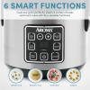 imageAROMA 8Cup Cooked  2 Qt Digital Rice ampamp Grain Multicooker Durable Nonstick Inner Pot Oatmeal Steam White ampamp Brown Rice Keep WarmClassic 4 Cup Uncooked