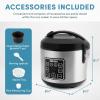 imageAROMA 8Cup Cooked  2 Qt Digital Rice ampamp Grain Multicooker Durable Nonstick Inner Pot Oatmeal Steam White ampamp Brown Rice Keep WarmClassic 4 Cup Uncooked