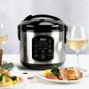 imageAROMA 8Cup Cooked  2 Qt Digital Rice ampamp Grain Multicooker Durable Nonstick Inner Pot Oatmeal Steam White ampamp Brown Rice Keep WarmProfessional 4 Cup Uncooked