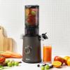 imageAROMA Cold Press Juice Machine Slow Masticating Fruit and Vegetable Juicer for Home with Large 4Inch Feeder and Double Pulp FilterGray