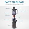 imageAROMA Cold Press Juice Machine Slow Masticating Fruit and Vegetable Juicer for Home with Large 4Inch Feeder and Double Pulp FilterGray