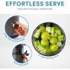 imageAROMA Cold Press Juice Machine Slow Masticating Fruit and Vegetable Juicer for Home with Large 4Inch Feeder and Double Pulp FilterGray