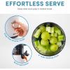 imageAROMA Cold Press Juice Machine Slow Masticating Fruit and Vegetable Juicer for Home with Large 4Inch Feeder and Double Pulp FilterWhite