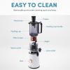 imageAROMA Cold Press Juice Machine Slow Masticating Fruit and Vegetable Juicer for Home with Large 4Inch Feeder and Double Pulp FilterWhite