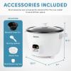 image:imageAROMA 20Cup Cooked  5Qt Bonded Granite Rice amp Grain Cooker ARC860NGPWhite