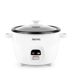 image:imageAROMA 20Cup Cooked  5Qt Bonded Granite Rice amp Grain Cooker ARC860NGPWhite