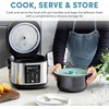 image:imageAROMA 6Cup Uncooked 12Cup Cooked Slow Cook Rice Cooker and Brown Rice Cooker with LiftOut Pot Handles and Silicone Storage Lid PFASFree Ceramic CoatingProfessional CoreCoat Ceramic