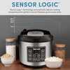 image:imageAROMA 6Cup Uncooked 12Cup Cooked Slow Cook Rice Cooker and Brown Rice Cooker with LiftOut Pot Handles and Silicone Storage Lid PFASFree Ceramic CoatingBasic