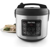 image:imageAROMA 6Cup Uncooked 12Cup Cooked Slow Cook Rice Cooker and Brown Rice Cooker with LiftOut Pot Handles and Silicone Storage Lid PFASFree Ceramic CoatingBasic