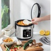 image:imageAROMA 6Cup Uncooked 12Cup Cooked Slow Cook Rice Cooker and Brown Rice Cooker with LiftOut Pot Handles and Silicone Storage Lid PFASFree Ceramic CoatingCoreCoat Ceramic