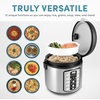 image:imageAROMA 6Cup Uncooked 12Cup Cooked Slow Cook Rice Cooker and Brown Rice Cooker with LiftOut Pot Handles and Silicone Storage Lid PFASFree Ceramic CoatingProfessional