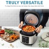 image:imageAROMA 6Cup Uncooked 12Cup Cooked Slow Cook Rice Cooker and Brown Rice Cooker with LiftOut Pot Handles and Silicone Storage Lid PFASFree Ceramic CoatingProfessional CoreCoat Ceramic