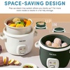 image:imageAROMA CoreCoat Rice Cooker with PopUp Food Steaming Basket 4 Cups Cooked 2 Cups UncookedDeep Pine