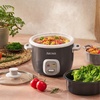 image:imageAROMA CoreCoat Rice Cooker with PopUp Food Steaming Basket 4 Cups Cooked 2 Cups UncookedLava Rock