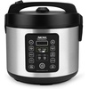 image:imageAROMA 6Cup Uncooked 12Cup Cooked Slow Cook Rice Cooker and Brown Rice Cooker with LiftOut Pot Handles and Silicone Storage Lid PFASFree Ceramic CoatingSmart Carb
