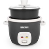 image:imageAROMA CoreCoat Rice Cooker with PopUp Food Steaming Basket 4 Cups Cooked 2 Cups UncookedLava Rock