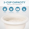 image:imageAROMA CoreCoat Mini Rice Cooker 3 Cups Cooked with Nonstick Ceramic Pot Coating Glass Lid and PopUp Steamer Tray 08 QuartLilac