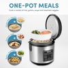 image:imageAROMA 20Cup Slow Cook Rice Cooker and Brown Rice Cooker with LiftOut Pot Handles and Silicone Storage Lid  PFASFree CoreCoat Ceramic4 Cup Uncooked  8 Cup Cooked