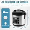 image:imageAROMA 20Cup Slow Cook Rice Cooker and Brown Rice Cooker with LiftOut Pot Handles and Silicone Storage Lid  PFASFree CoreCoat Ceramic4 Cup Uncooked  8 Cup Cooked