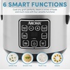image:imageAROMA 20Cup Slow Cook Rice Cooker and Brown Rice Cooker with LiftOut Pot Handles and Silicone Storage Lid  PFASFree CoreCoat Ceramic4 Cup Uncooked  8 Cup Cooked