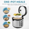 image:imageAROMA 20Cup Slow Cook Rice Cooker and Brown Rice Cooker with LiftOut Pot Handles and Silicone Storage Lid  PFASFree CoreCoat CeramicProfessional 10 Cup Uncooked  20 Cup Cooked