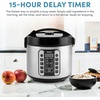 image:imageAROMA 20Cup Slow Cook Rice Cooker and Brown Rice Cooker with LiftOut Pot Handles and Silicone Storage Lid  PFASFree CoreCoat CeramicProfessional 10 Cup Uncooked  20 Cup Cooked