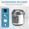 image:imageAROMA 20Cup Slow Cook Rice Cooker and Brown Rice Cooker with LiftOut Pot Handles and Silicone Storage Lid  PFASFree CoreCoat CeramicProfessional 4 Cup Uncooked  8 Cup Cooked