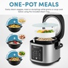 image:imageAROMA 20Cup Slow Cook Rice Cooker and Brown Rice Cooker with LiftOut Pot Handles and Silicone Storage Lid  PFASFree CoreCoat CeramicProfessional Ceramic 10 Cup Uncooked
