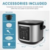 image:imageAROMA 20Cup Slow Cook Rice Cooker and Brown Rice Cooker with LiftOut Pot Handles and Silicone Storage Lid  PFASFree CoreCoat CeramicProfessional Ceramic 10 Cup Uncooked