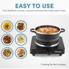 image:imageAROMA 6 Single Burner Hot Plate Compact amp Portable with Temperature Control White AHP511Black  Sealed