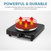 image:imageAROMA 6 Single Burner Hot Plate Compact amp Portable with Temperature Control White AHP511Black  Sealed