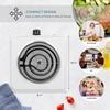 image:imageAROMA 6 Single Burner Hot Plate Compact amp Portable with Temperature Control White AHP511White  Coil