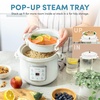 image:imageAROMA CoreCoat Digital Rice Cooker 8 Cups Cooked and Steamer with Nonstick Ceramic Rice Cooker Pot Coating and PopUp Steam Tray 2 Quarts