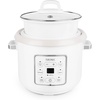 image:imageAROMA CoreCoat Digital Rice Cooker 8 Cups Cooked and Steamer with Nonstick Ceramic Rice Cooker Pot Coating and PopUp Steam Tray 2 Quarts