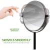 imageOVENTE 7 Tabletop Makeup Mirror with 1X7X Magnification 360 Swivel Design and DoubleSided FreeStanding Vanity Mirror Perfect for Dresser Bedroom and Office Desk Polished Chrome MNLCT70CH1X7XAntique Bronze