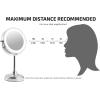 imageOVENTE 7 Tabletop Makeup Mirror with 1X7X Magnification 360 Swivel Design and DoubleSided FreeStanding Vanity Mirror Perfect for Dresser Bedroom and Office Desk Polished Chrome MNLCT70CH1X7XPolished Chrome