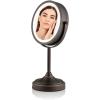imageOVENTE 7 Tabletop Makeup Mirror with 1X7X Magnification 360 Swivel Design and DoubleSided FreeStanding Vanity Mirror Perfect for Dresser Bedroom and Office Desk Polished Chrome MNLCT70CH1X7XAntique Bronze