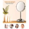 imageOVENTE 7 Tabletop Makeup Mirror with 1X7X Magnification 360 Swivel Design and DoubleSided FreeStanding Vanity Mirror Perfect for Dresser Bedroom and Office Desk Polished Chrome MNLCT70CH1X7XPolished Chrome
