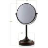 imageOVENTE 7 Tabletop Makeup Mirror with 1X7X Magnification 360 Swivel Design and DoubleSided FreeStanding Vanity Mirror Perfect for Dresser Bedroom and Office Desk Polished Chrome MNLCT70CH1X7XAntique Bronze