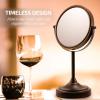 imageOVENTE 7 Tabletop Makeup Mirror with 1X7X Magnification 360 Swivel Design and DoubleSided FreeStanding Vanity Mirror Perfect for Dresser Bedroom and Office Desk Polished Chrome MNLCT70CH1X7XAntique Bronze