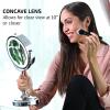 imageOVENTE 7 Tabletop Makeup Mirror with 1X7X Magnification 360 Swivel Design and DoubleSided FreeStanding Vanity Mirror Perfect for Dresser Bedroom and Office Desk Polished Chrome MNLCT70CH1X7XPolished Chrome